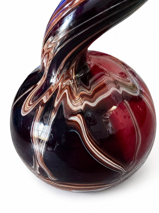 Image 1 of Exceptional Monumental Murano Glass Sculptural Floor Vase, circa 1985–1995.
