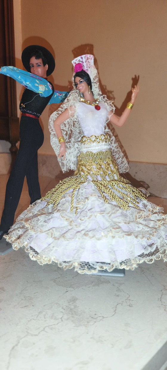 Pair of flamenco dancers H from 26 to 30 cm Marin Chiclana – Decorative Objects, Plastic, Textile (photo 2 of 12)