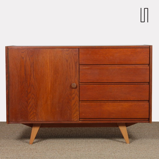 Vintage Chest of Drawers, Jiroutek for Interier Praha, Model U-458, About 1960