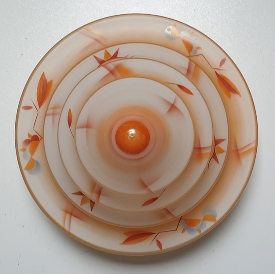 Image 1 of Unique Art Deco pendant lamp from the 1930s.