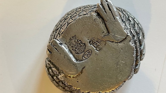 Image 1 of Scatola antica a forma di gufo di Etienne Sergent France