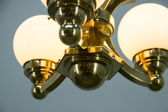 Image 1 of Art Deco kroonluchter van Gocar, jaren 1910, gerestaureerd