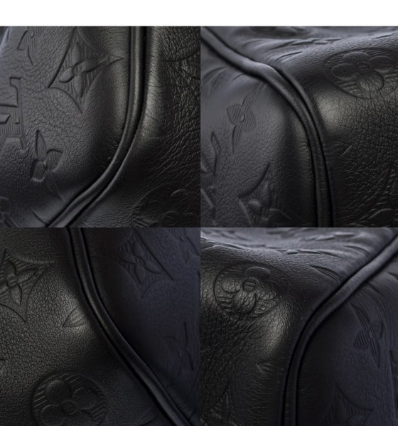 Image 1 of Zak LOUIS VUITTON Keepall en Cuir Noir - 103482
