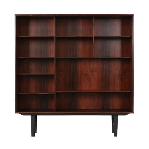 Bibliothèque en bois de rose, design danois, années 1970, production : Danemark