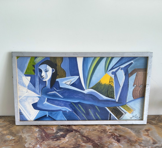 Image 1 of Cubist painting by Ton Eyck ( 1994 )