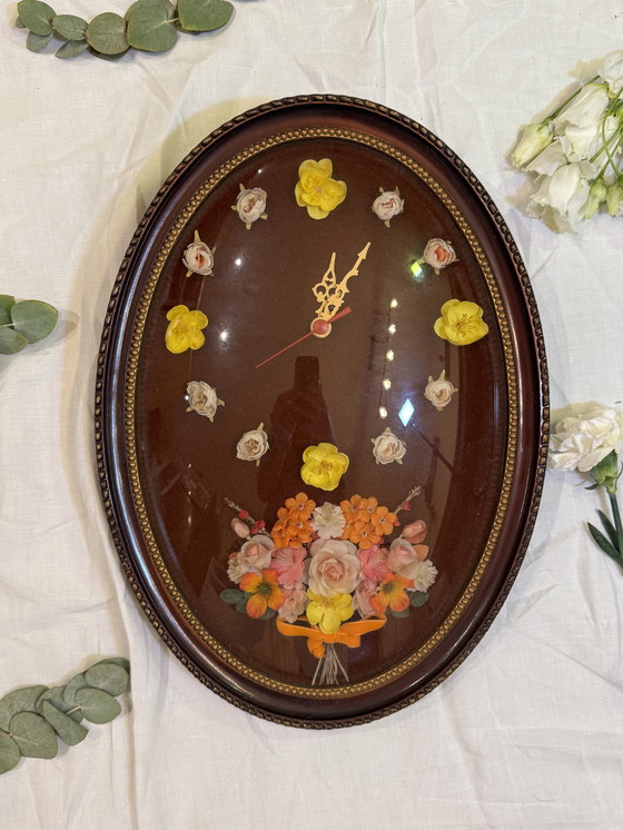 Image 1 of Vintage clock with a domed frame