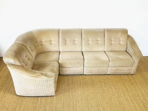 Sofá esquinero modular vintage, años 60, juego de 5