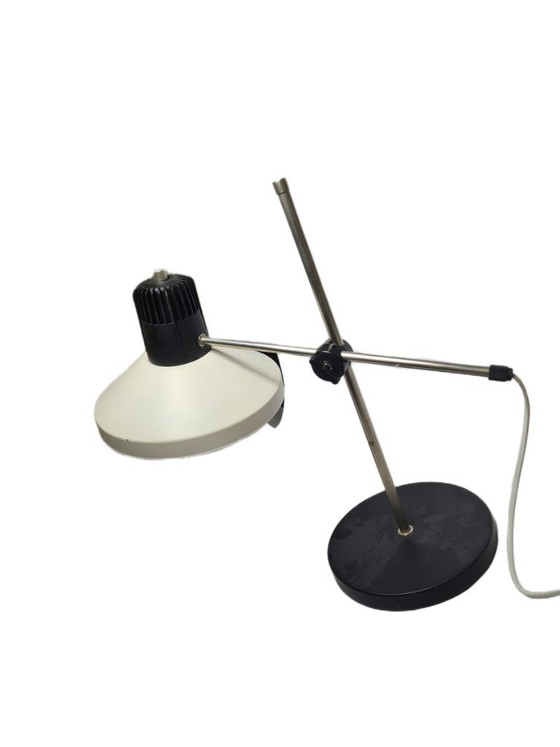 Postmodern Polish Bedside Lamp in Glass and Metal, 1980s – Table lamps (photo 8 of 8)