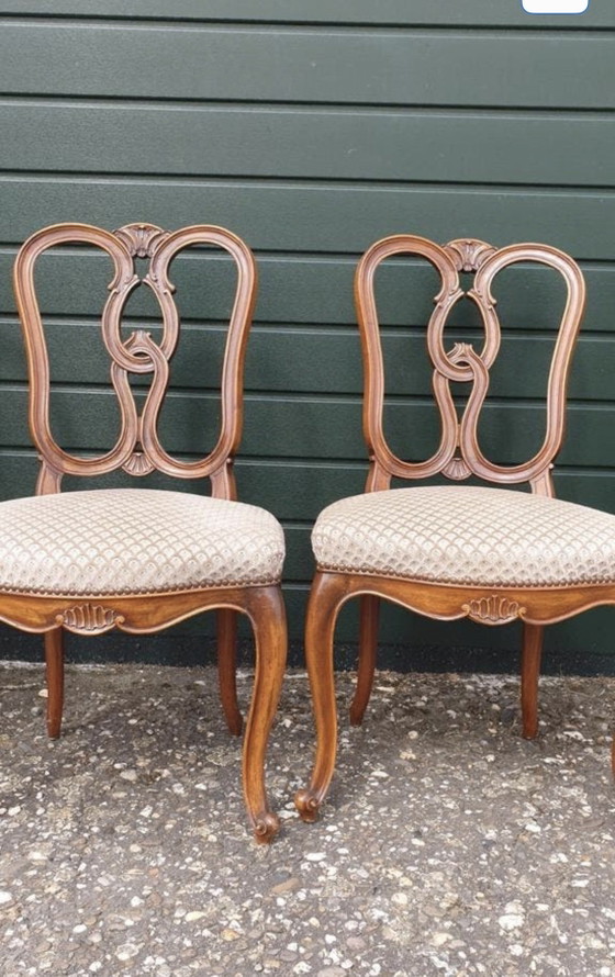 Image 1 of 4 krakelingen eetkamer stoelen 