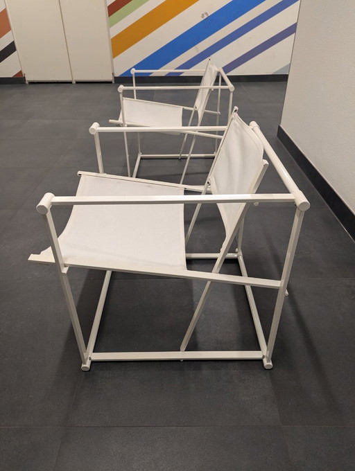 2x Fauteuils Cube Pastoe FM60 (blanc) - Radboud van Beekum
