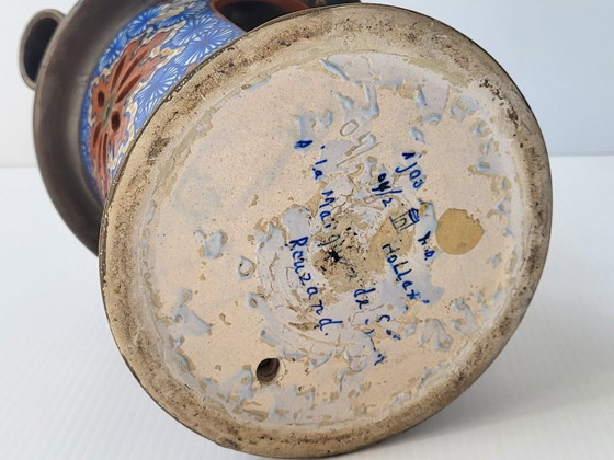 Image 1 of GOUDA NACHTLAMPJE KERAMISCHE ART DECO LANTAARN 1915 VINTAGE GERENOVEERD