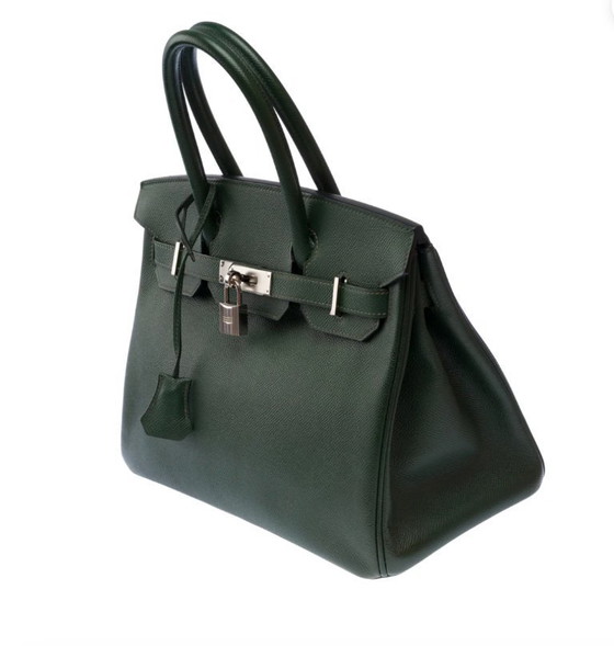 Image 1 of Sac HERMES Birkin 30 en Cuir Vert - 103577