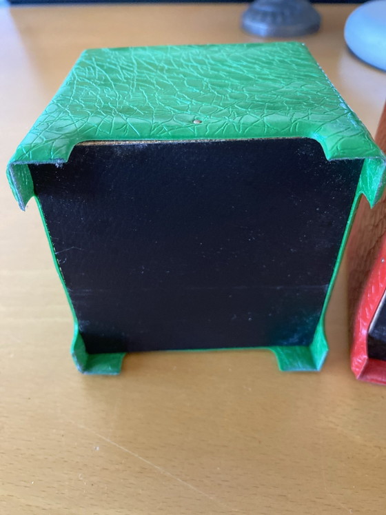 Space Age Skai Cube Storage Boxes Rare 2 Pieces – Decorative Objects, Plastic (photo 3 of 8)