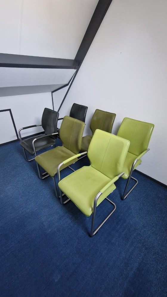 6 sillas de comedor Lunette – Bree's New World, Leather, Metal (photo 3 of 11)