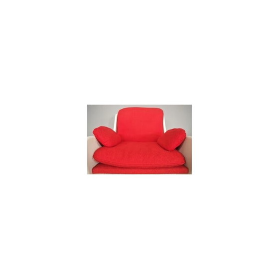 Image 1 of Pair of vintage red armchairs, 1970