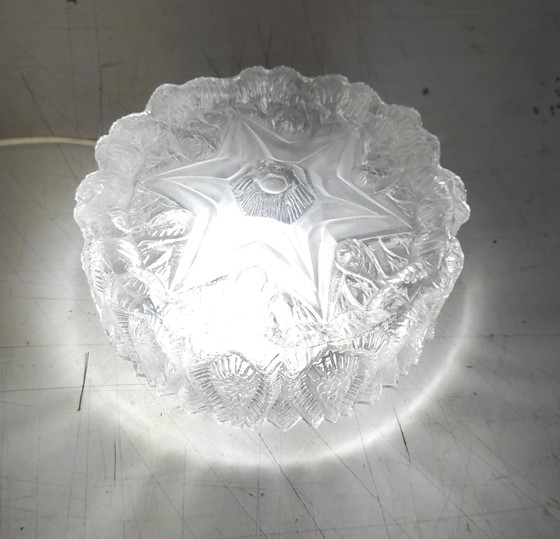 Image 1 of Ceiling or wall light in molded glass - 1960s/70s