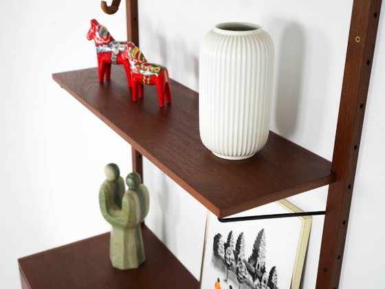 Image 1 of Teakhouten wandrek, Deens design, jaren 60, gemaakt in Denemarken.