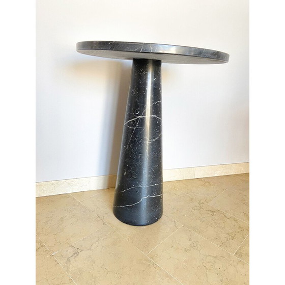 Image 1 of Vintage black marble coffee table, Italy 1970s