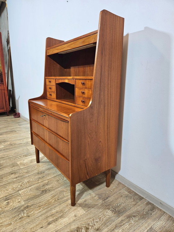 Secrétaire danois vintage en teck, années 1960 – Bureaux (photo 11 of 20)