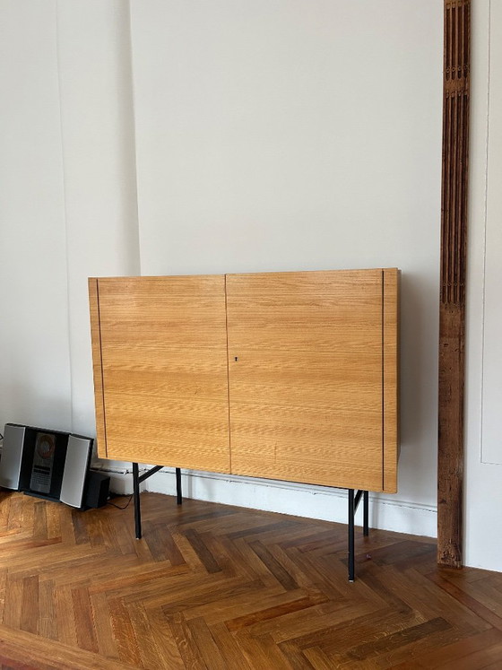 Helmut Magg for DeWe Highboard | Mid-Century Modern | 1960s – Sideboard cabinet, Metal (photo 3 of 7)