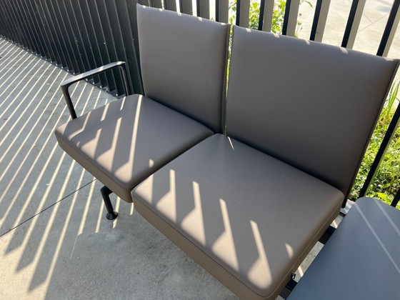 Image 1 of Vitra soft wait lederen bank 