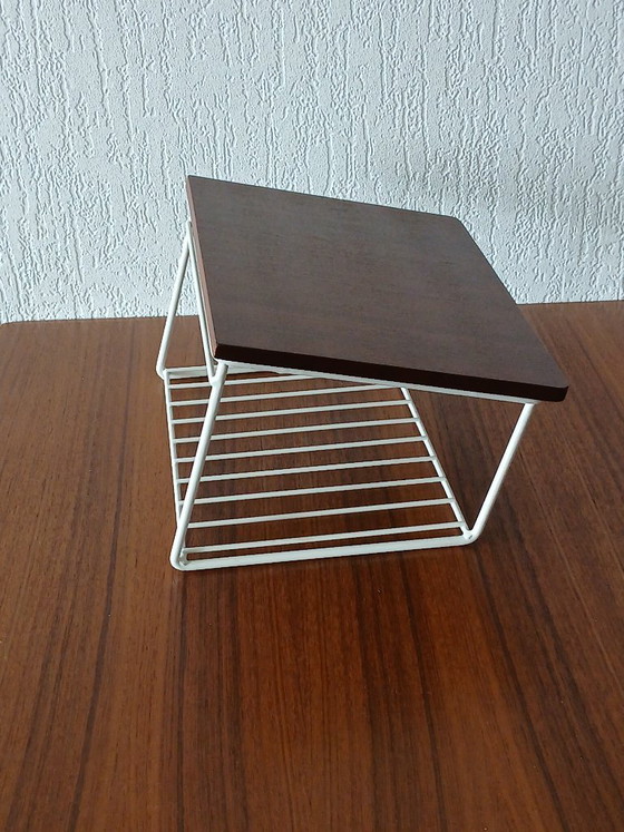 Image 1 of Telefoon tafeltje / wandtafeltje – Zweeds – Teak -  Vintage