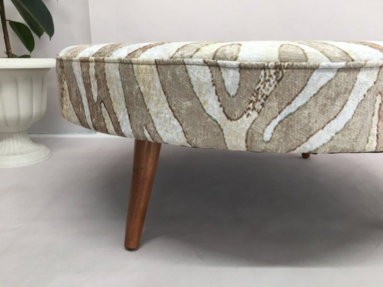 Image 1 of Tavolino da caffè, tavolo da lavoro in legno, tavolo resistente, pouf imbottito, panca Zebra, tavolo retrò (36 x 90 cm)
