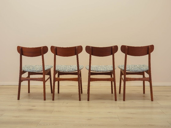 Image 1 of Set of four teak chairs, Danish design, 1970s, made in Denmark