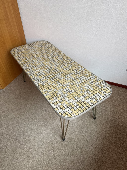 Table d'appoint des années 1960 avec mosaïque