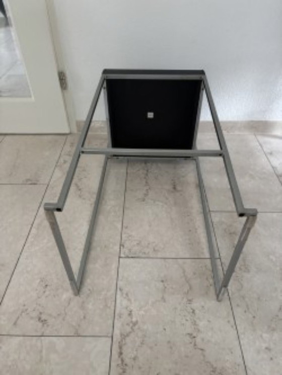 Image 1 of 6 bar stools Lapalma Cubo S62 black leather