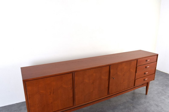 Image 1 of Mid-Century teakhouten dressoir van Heinrich Althoff, jaren 60.