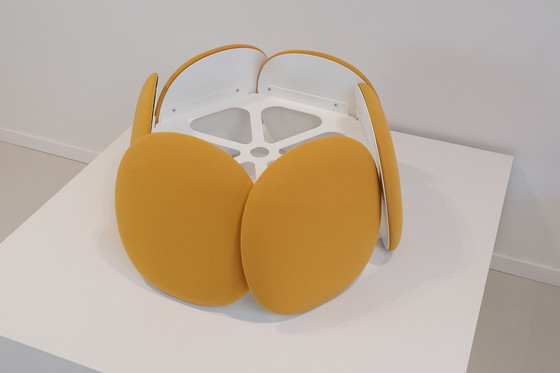 Image 1 of Bogaerts Blossom lamp L in oranje stoffering en wit frame