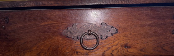 Image 1 of Dining table with edge and 2 drawers