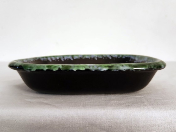 Image 1 of Vide poche signé Gabriel Fourmaintraux Desvres Années 50/60s Vintage