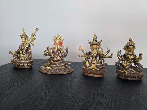 Vier mooie Boedha goden beelden