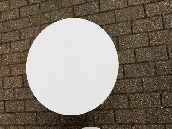 Image 1 of 2x Mesa auxiliar Knoll Tulip Eero Saarinen, 51 cm Laminado blanco