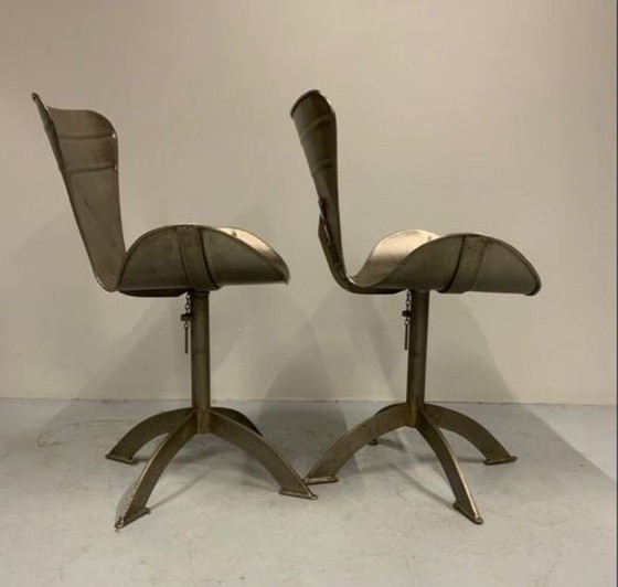 Image 1 of 2 sedie dal design in acciaio super cool