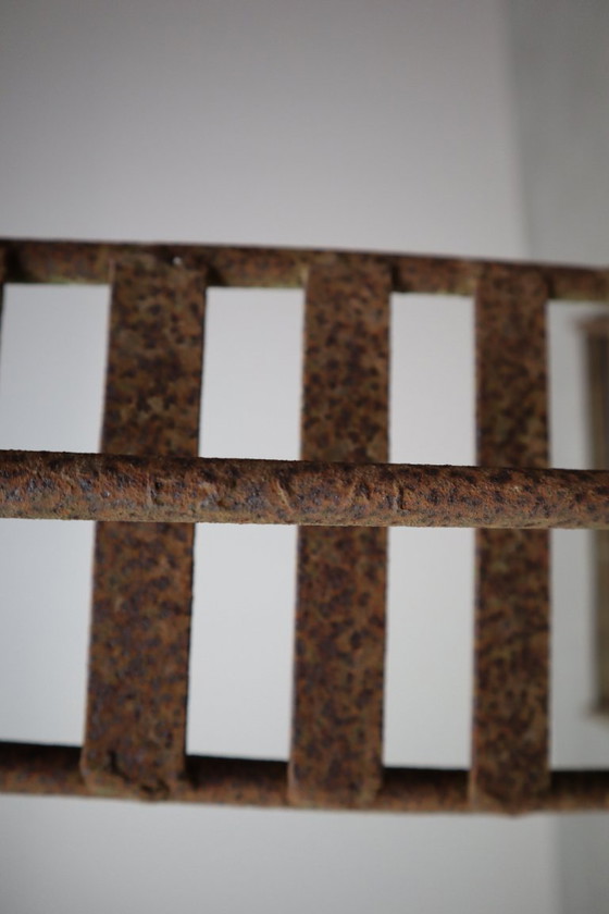 Image 1 of Set of three sculptural iron chairs, in the style of André Dubreuil