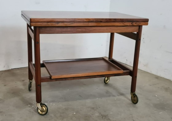 Image 1 of Mid - Century rosewood trolley by Kurt Østervig.