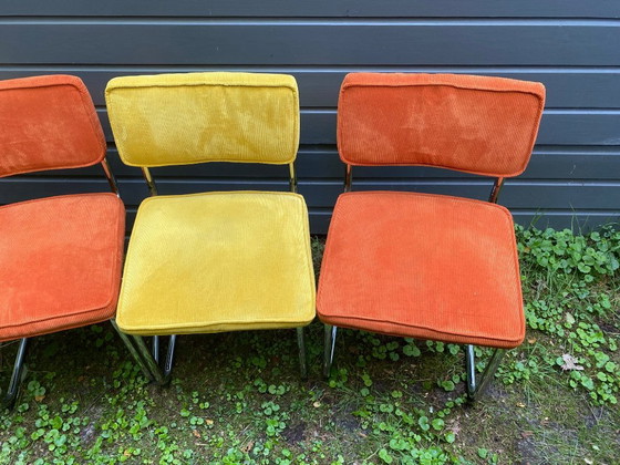 Image 1 of 4 Gispen? Eetkamer Stoelen Buisframe