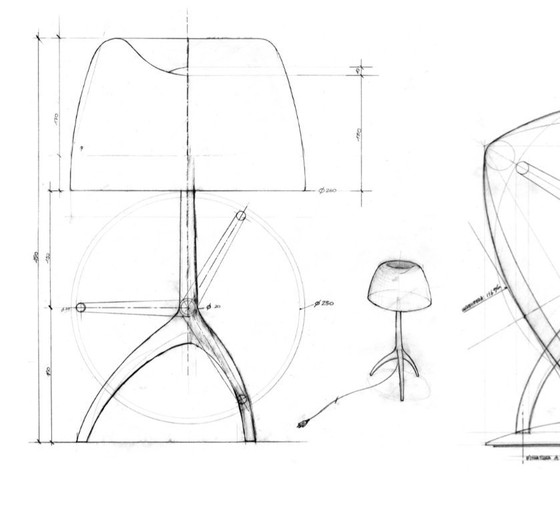 Image 1 of Lámpara Lumiere Tavolo de Rodolfo Dordoni para Foscarini 1990