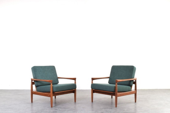 Set de Salón Kolding Mid-Century de Erik Wørts para IKEA, Juego de 3 – Sillones, Textile, Wood (photo 3 of 23)