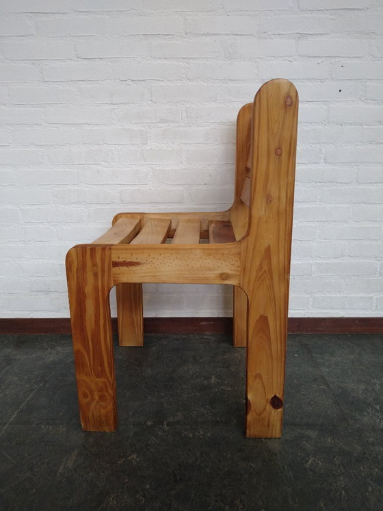 Image 1 of Sedia vintage in pino massiccio Ate van Apeldoorn