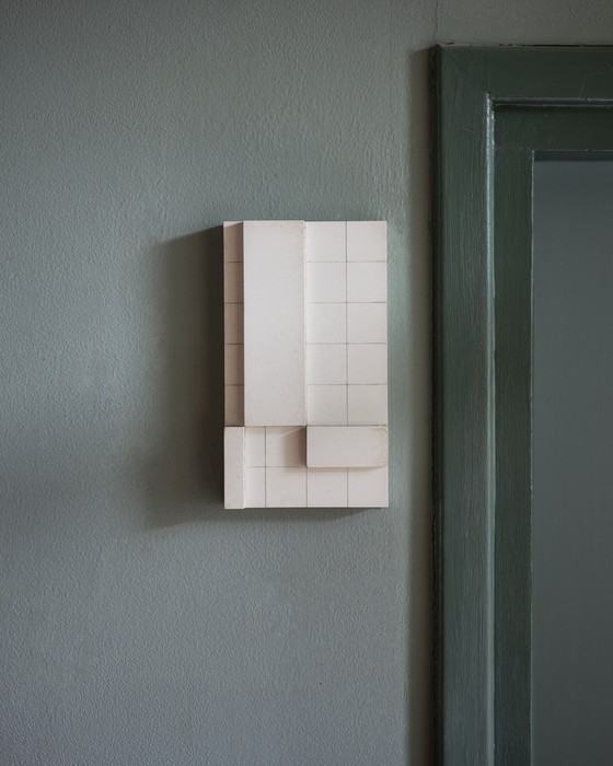 Image 1 of Set di tre oggetti da parete in cemento brutalista