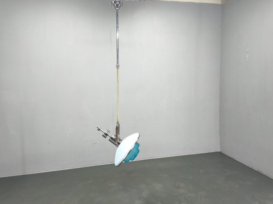 Image 1 of Rare Bauhaus Adjustable Ceiling Light by Otto Mueller, 1930s