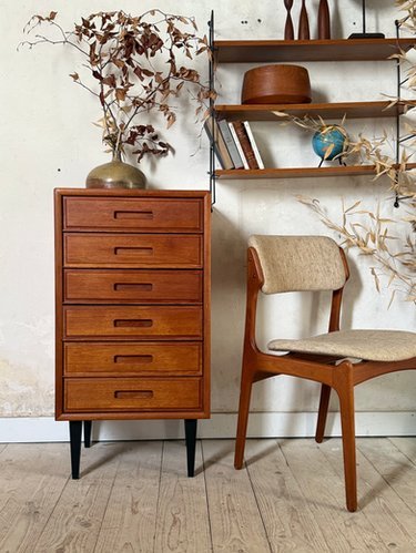 Commode scandinave vintage en teck – ladekasten, Scandinavian