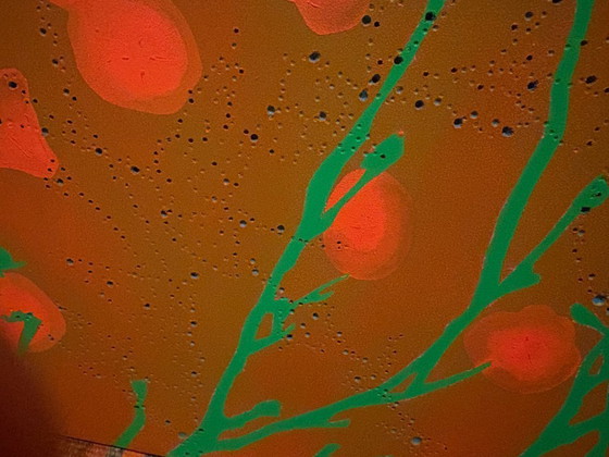 Image 1 of abstract artwork with flowers