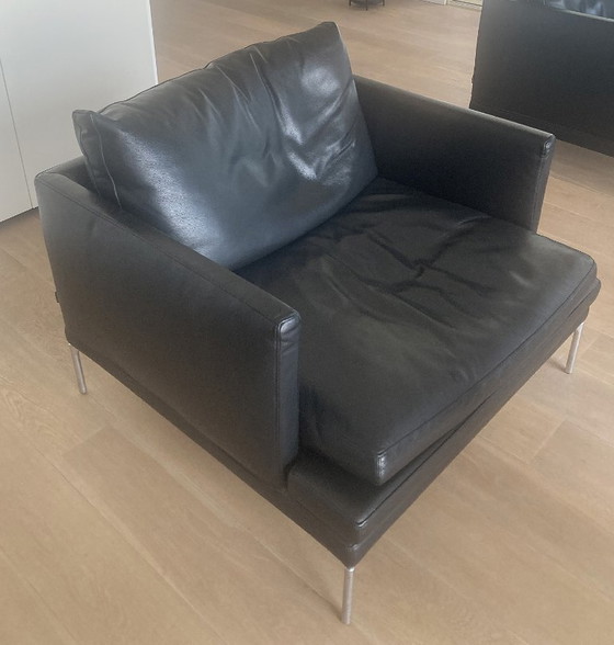 Fauteuil Zanotta William zwart leer Nappa 95 – Leather, Aluminium (photo 5 of 5)