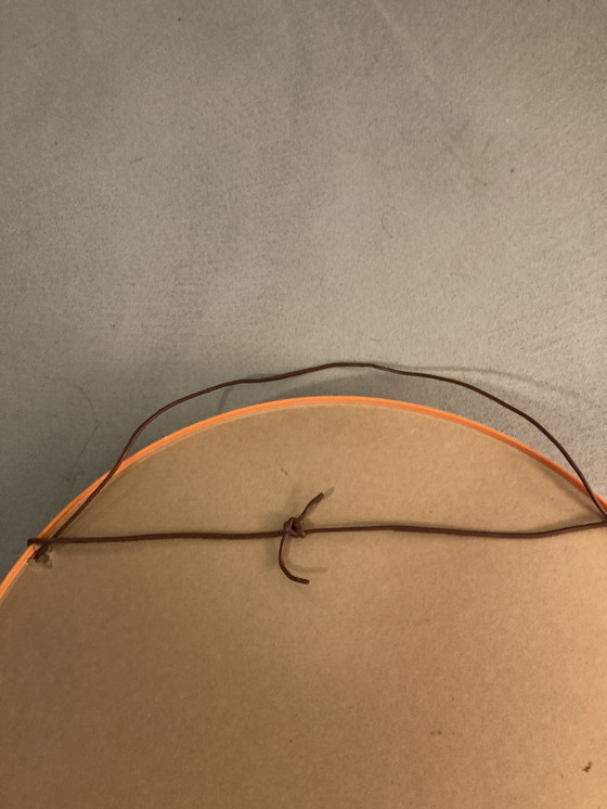 Image 1 of Oranje kunststof retro spiegel 