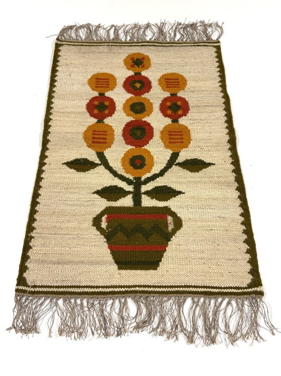 Arazzo Kelim in lana Polonia anni '70 – Decorazioni murali, Wool (photo 4 of 6)